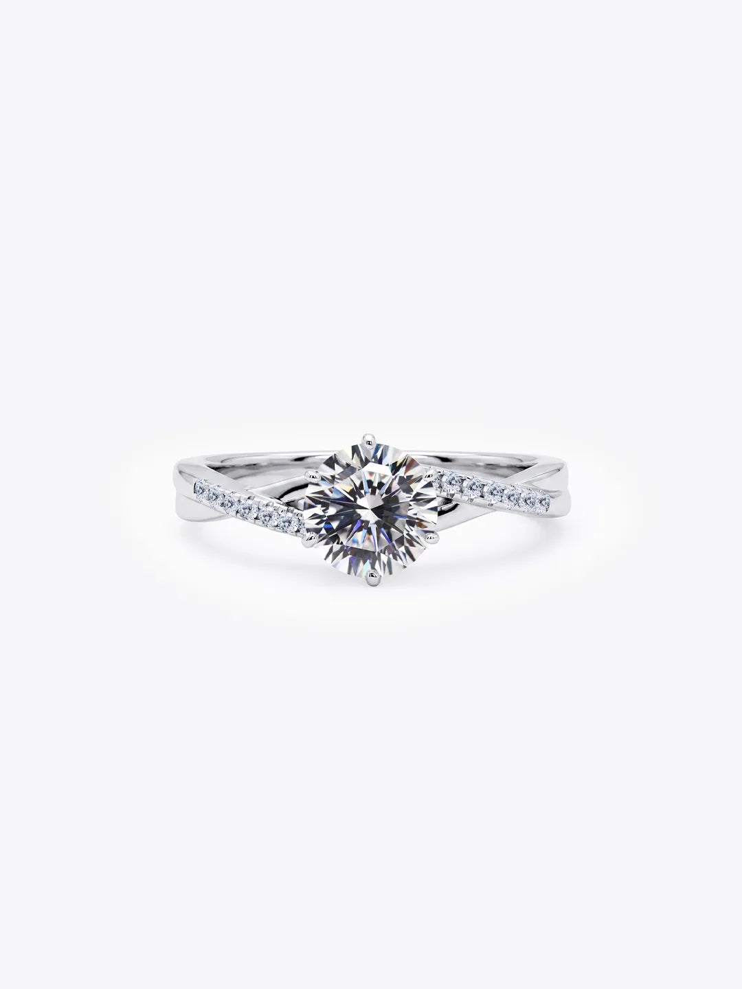 The Victoire Solitaire 16 Hearts & Arrows Engagement Ring