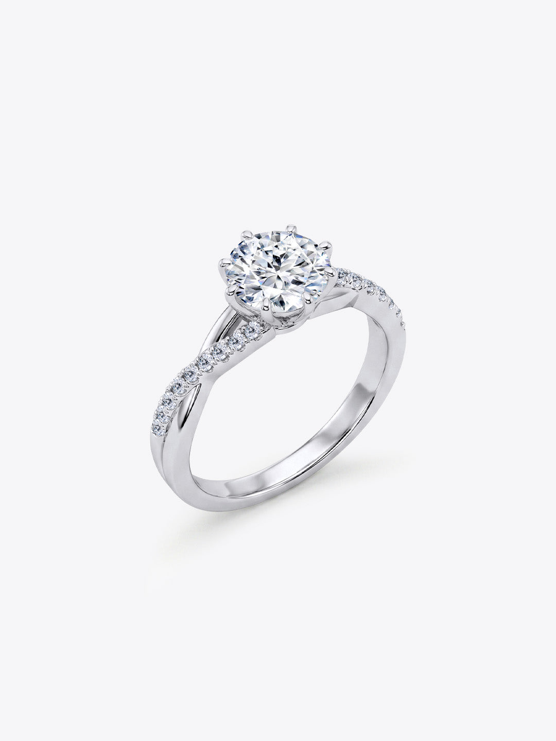 The Victoire Solitaire 16 Hearts & Arrows Engagement Ring