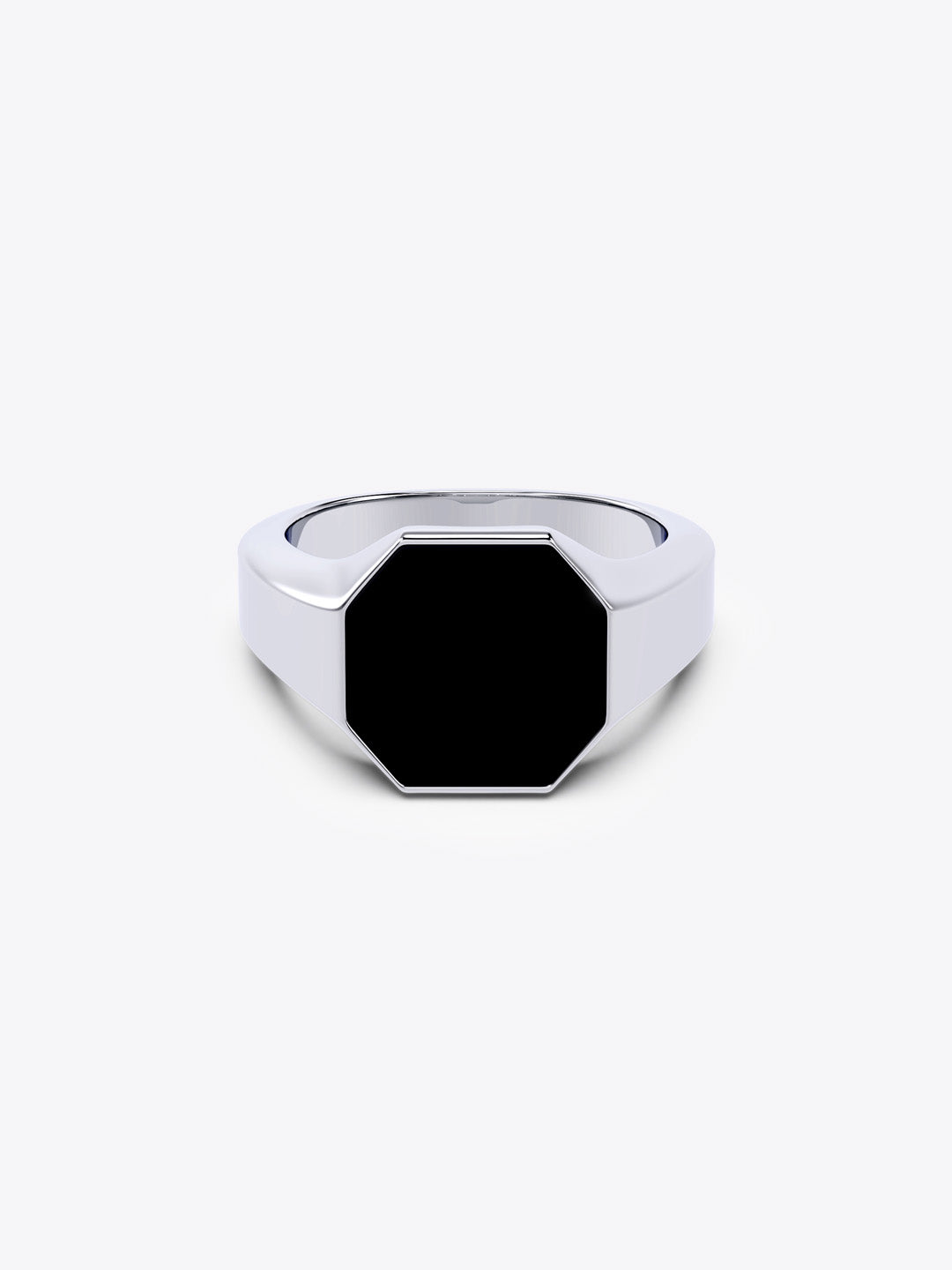 Classic Octagon Black Onyx Men’s Ring