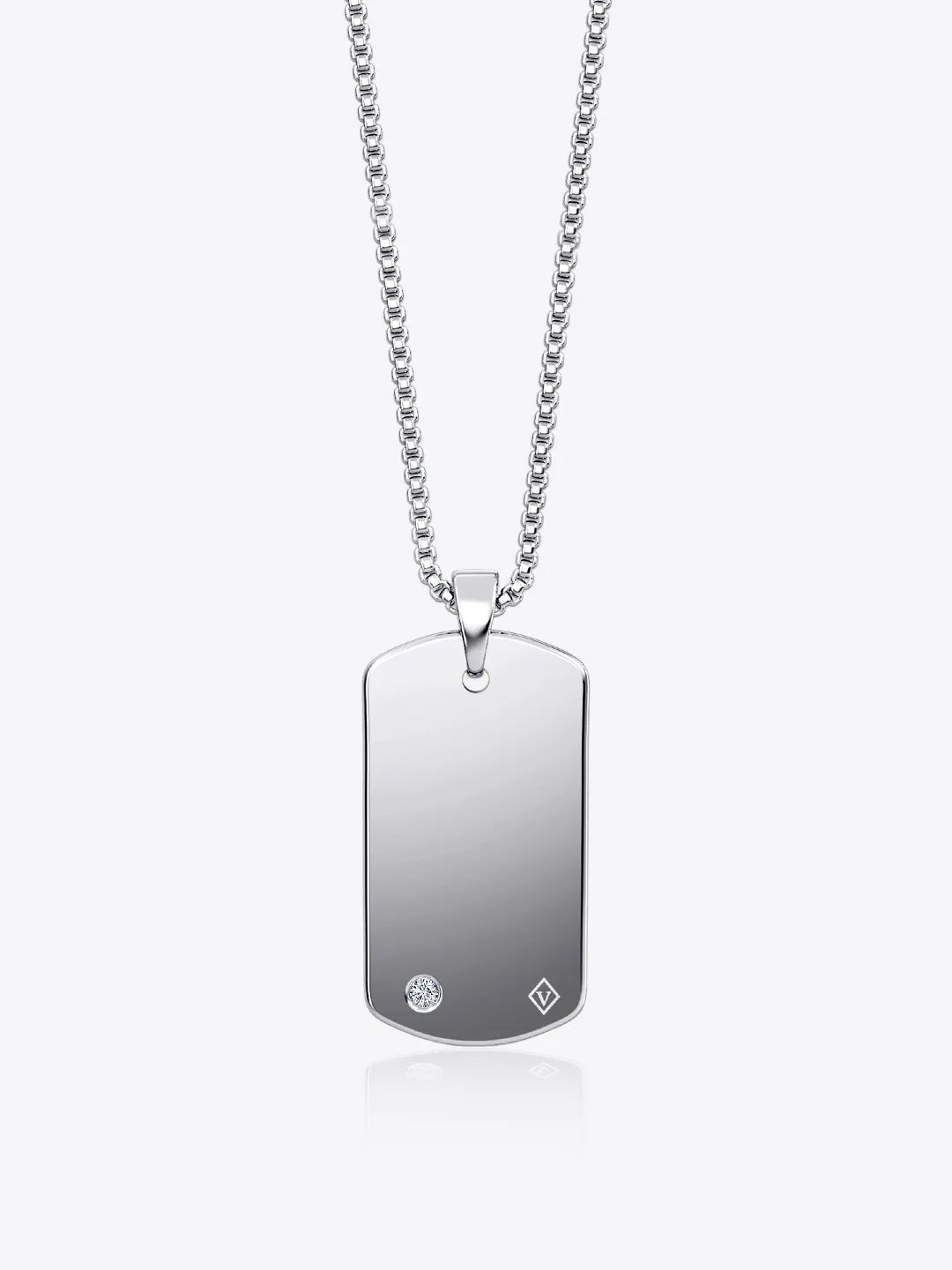 V Collection - V Signature Tag Pendant