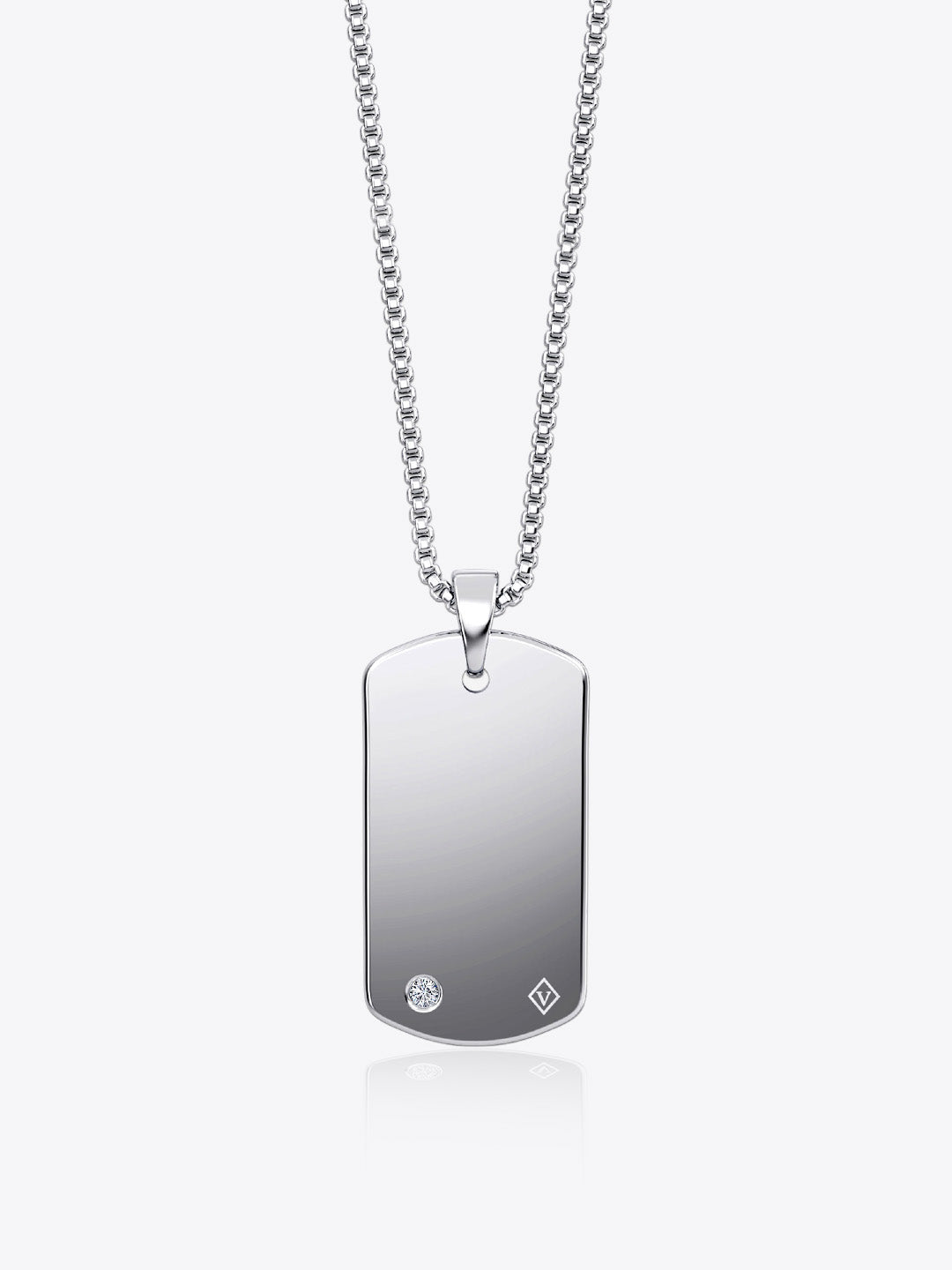V Collection - V Signature Tag Pendant