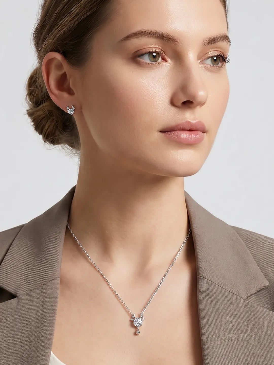 Antler Twin Studs Earrings